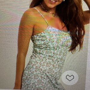 Altar'd State Mini Dress XS‎ Babydoll Ditsy Floral Strawberry Summer